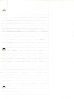 Blank Exercise Book 8.5" x 11" - Rulings with Blank Right Hand Margin