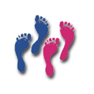 Colourful Cut-Outs / Assorted Designs - Footprints