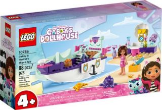 LEGO #10786 - Gabby's Dollhouse : Gabby & MerCat's Ship & Spa