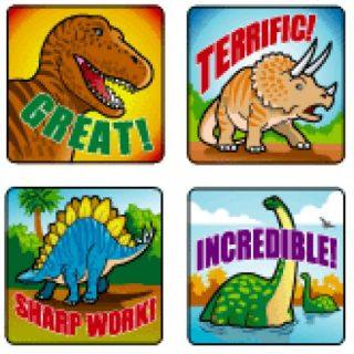 Motivational Stickers - Dinosaurs