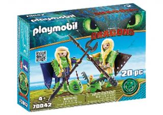 Playmobil #70042 - Ruffnut and Tuffnut with flight suit