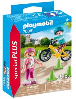 Playmobil #70061 - Children with Skates and Bike