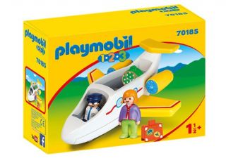 Playmobil #70185 - 1.2.3 Plane with Passenger