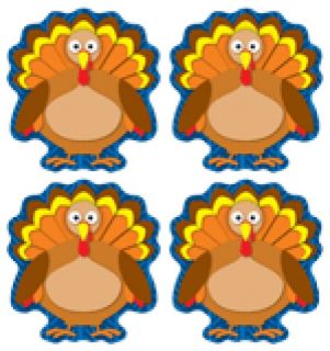 Shape Stickers - Turkeys #CD168017