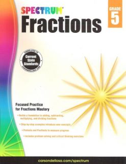 Spectrum Fractions Grade 5 - Workbook