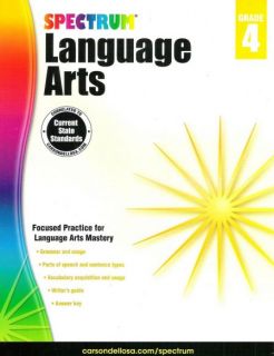 Spectrum Language Arts / Grammar Grade 4 - Workbook