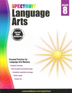 Spectrum Language Arts / Grammar Grade 8 - Workbook