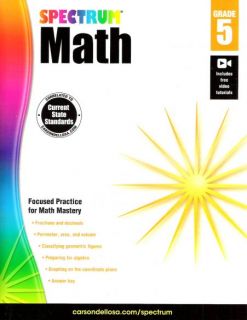 Spectrum Math Grade 5 - Workbook