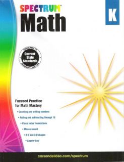 Spectrum Math Grade K - Workbook