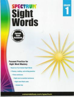 Spectrum Sight Words Grade 1 - Workbook