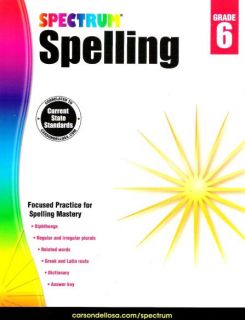 Spectrum Spelling Grade 6 - Workbook