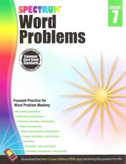 Spectrum Word Problems Grade 7 Workbook