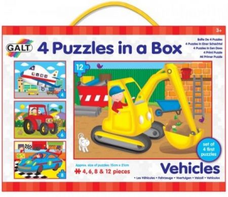 4 Puzzles in a Box - Vehicles