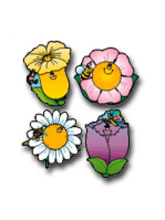 Colourful Cut-Outs / Assorted Designs - Flowers