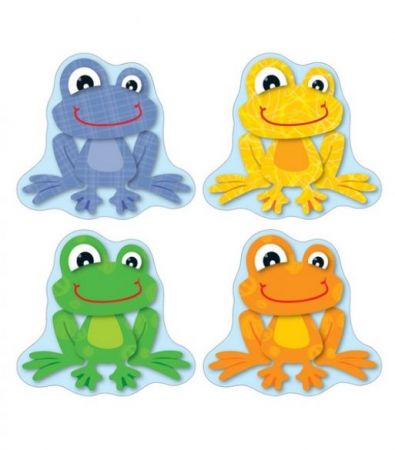 Colourful Cut-Outs / Assorted Designs - Funky Frogs