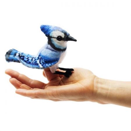 Folkmanis Puppet - Blue Jay Finger Puppet