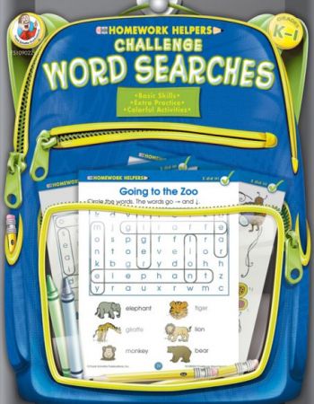 Homework Helper / Workbook G K-1 : Challenge Word Searches