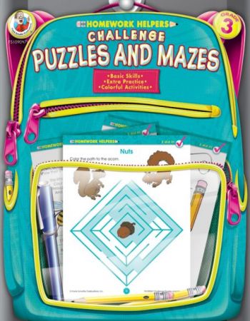 Homework Helper / Workbook Grade 3: Challenge Puzzles and Mazes