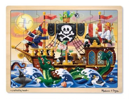 M&D Wooden Jigsaw Puzzle, 48 pcs Puzzle - Pirate Adventure