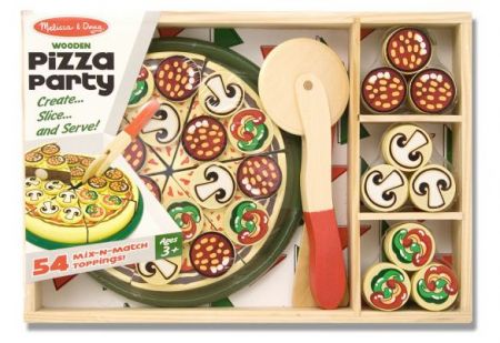 M&D Play Food - Wooden Pizza