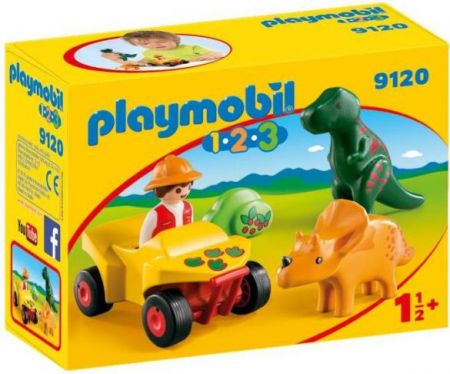 Playmobil #9120 - 1.2.3 Explorer with Dinos