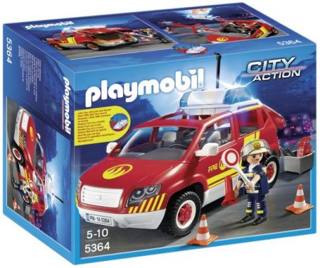 Playmobil #5364 - Fire ChiefÂ´s Car with Lights and Sound