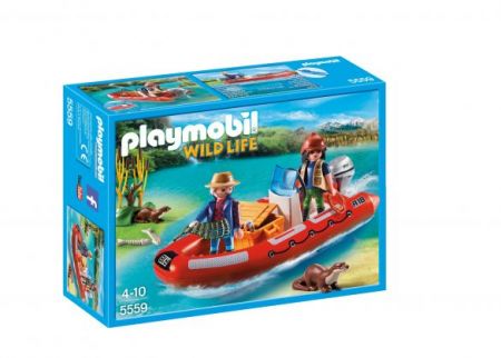 Playmobil #5559 - Inflatable Boat with Explorers