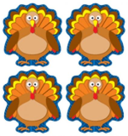 Shape Stickers - Turkeys #CD168017