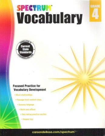 Spectrum Vocabulary Grade 4 - Workbook