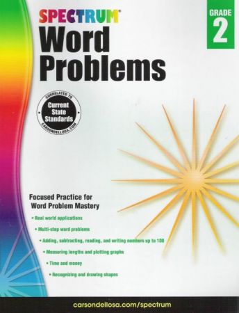 Spectrum Word Problems Grade 2 - Workbook