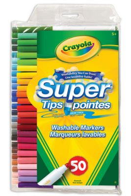 Crayola Super Tips Markers 50 Colors - My Gifted Child